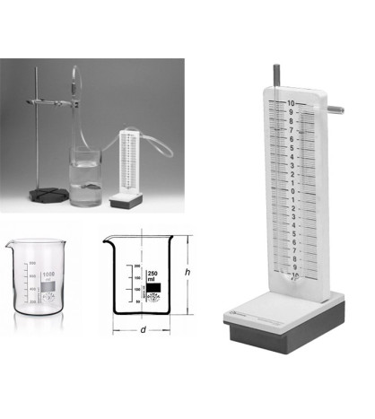 Kvapalinový baroskop s príslušenstvom