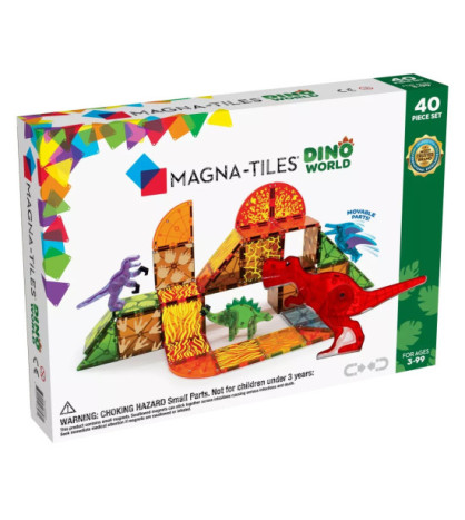 Magna-Tiles magnetická stavebnica Dino 40 dielov