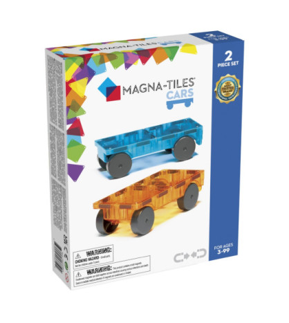 Magna-Tiles magnetická stavebnica Cars 2 dielna Blue/orange