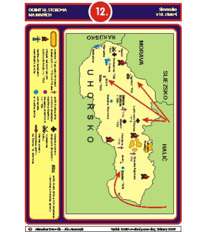 Dejiny 18. storočia na mapách - fólie - 17 ks