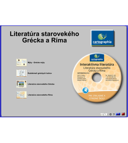 Interaktívna literatúra CD - Literatúra starovekého Grécka a Ríma