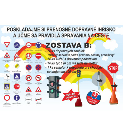 Prenosné dopravné ihrisko - Zostava B (križovatky)