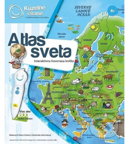 Kúzelné čítanie - Kniha Atlas sveta (bez elektronickej ceruzky)