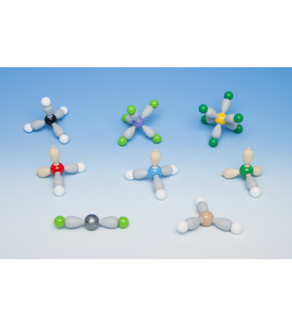 Tvary molekúl - 8 modelov Molyorbital