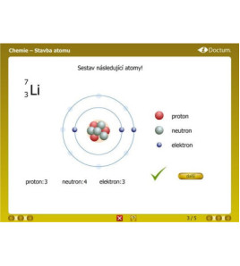 iDoctum - Interaktivní vyučovací software Chemie - Stavba atomu CZ