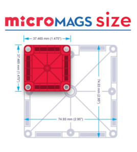 Magna-Tiles magnetická stavebnica microMAGS Travel Set 26 dielov