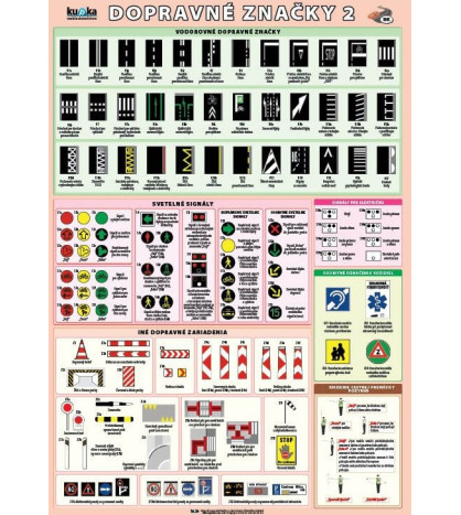 Dopravné značky 2 A3 (42x30 cm), bez líšt