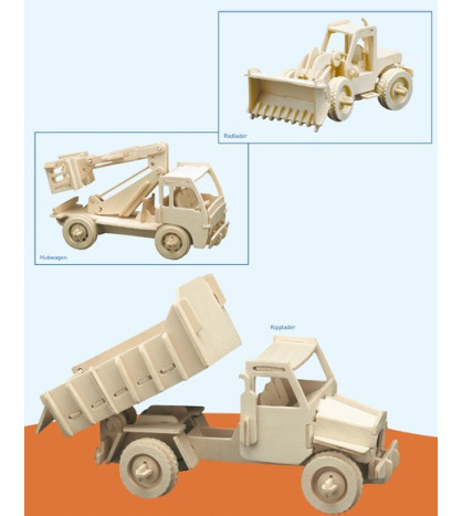 Stavebné stroje - drevená stavebnica
