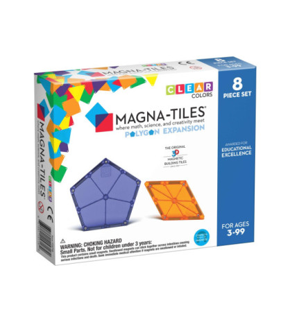 Magna-Tiles magnetická stavebnica Polygons 8 dielov