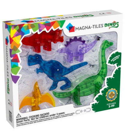 Magna-Tiles magnetická stavebnica Dinos 5 dielov