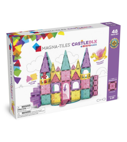 Magna-Tiles magnetická stavebnica Castle DLX 48 dielov