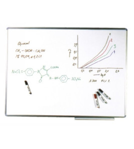 Tabuľa nekeramická, magnetická, biela 120x90 cm
