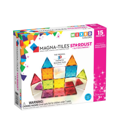 Magna-Tiles magnetická stavebnica Stardust 15 dielov